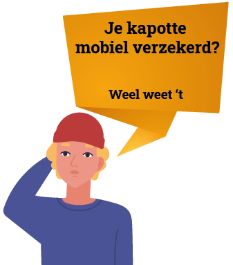 Je kapotte mobiel verzekerd? Weel weet ‘t